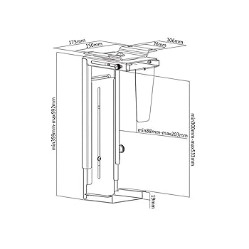 デスク下 CPU ホルダー デスク下ウォールマウントコンピュータ調整可能なクラン Amazon.co.jp: デスク下 CPU ホルダー デスク下ウォールマウント